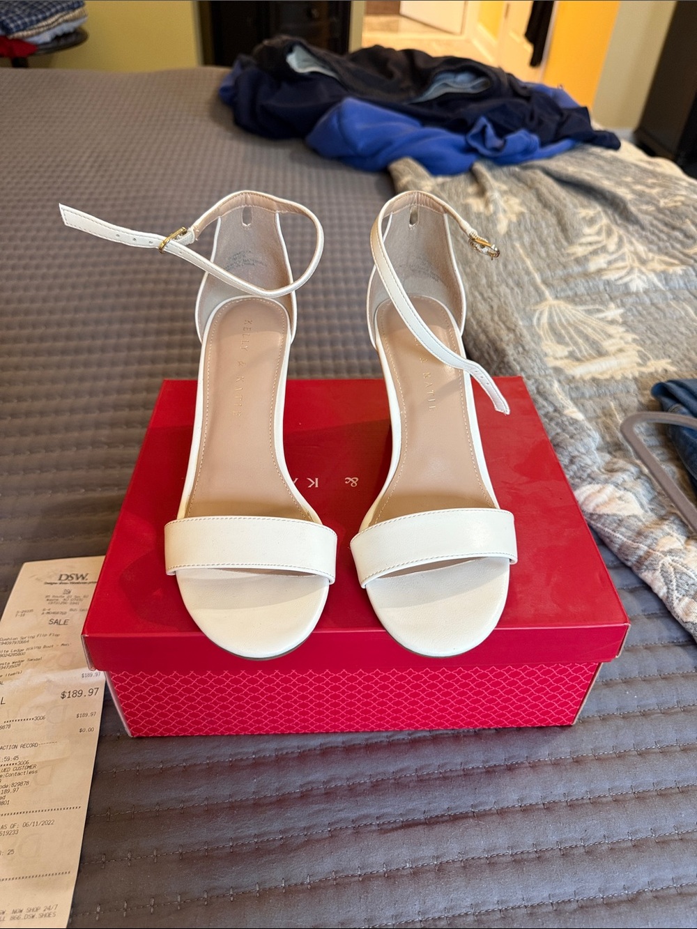 Women's White Ankle-Strap Dress Sandals